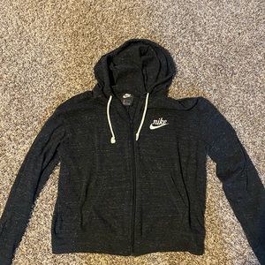 Nike zip up hoodie - light weight. Size medium kids.